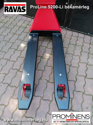 RAVAS ProLine 5200-Li - mérleges raklapemelő, békamérleg, mérleges béka